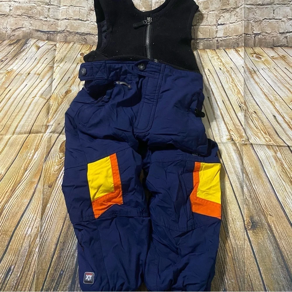 Spyder Tommy Moe Ski Suit Snow Vintage Two Piece Yellow Black Coverall